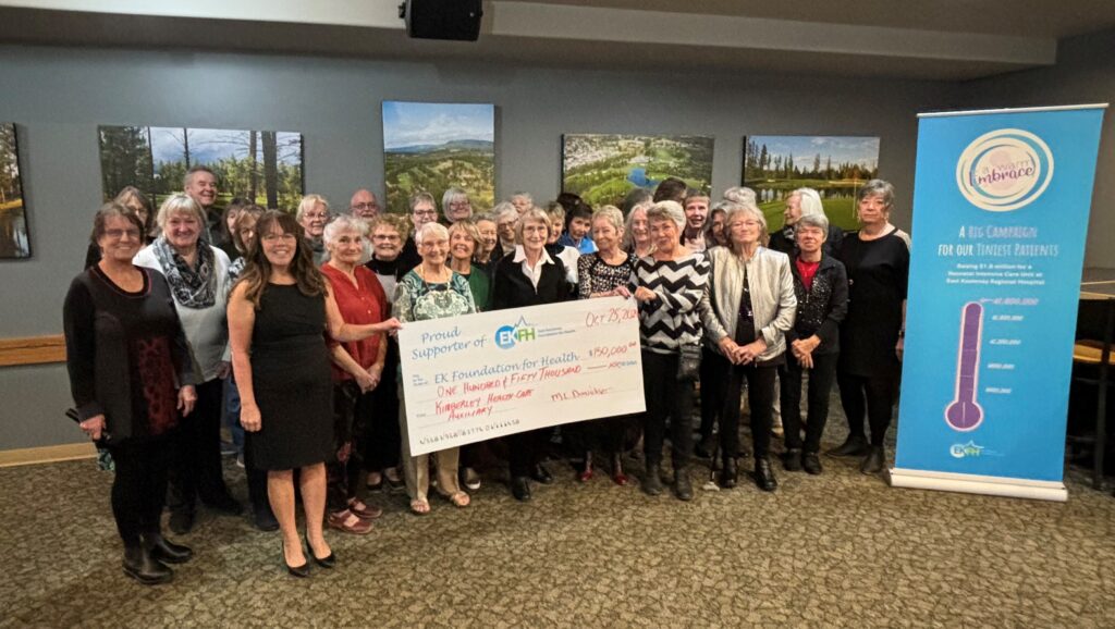 The Kimberley Health Care Auxiliary donation brings A Warm Embrace Campaign to its $1.8 million goal.